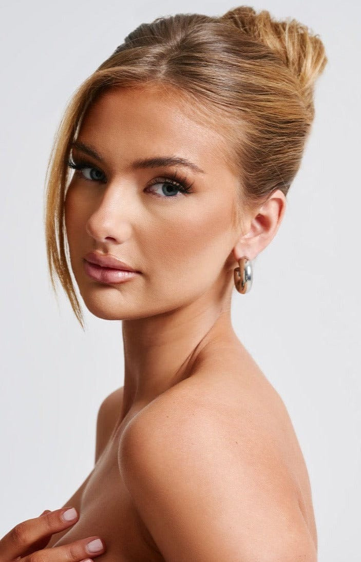 PIA HOOP EARRINGS - SILVER