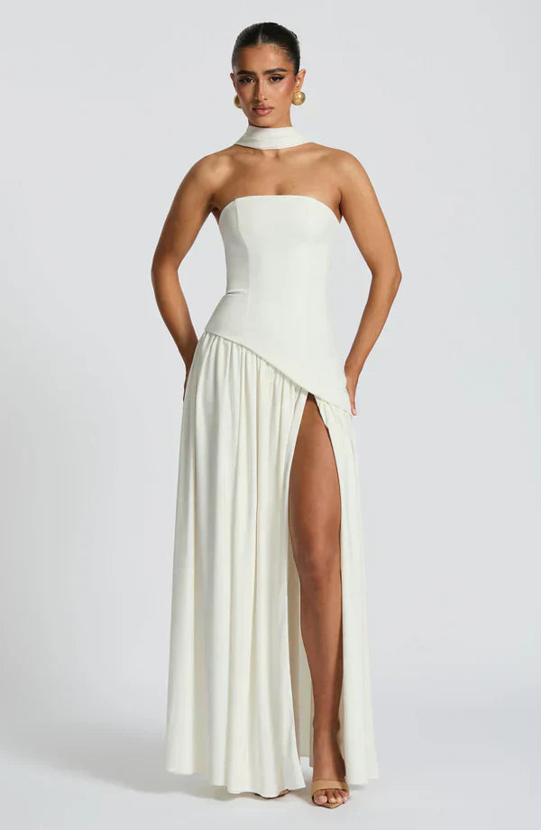 VALENCIA MAXI DRESS — IVORY