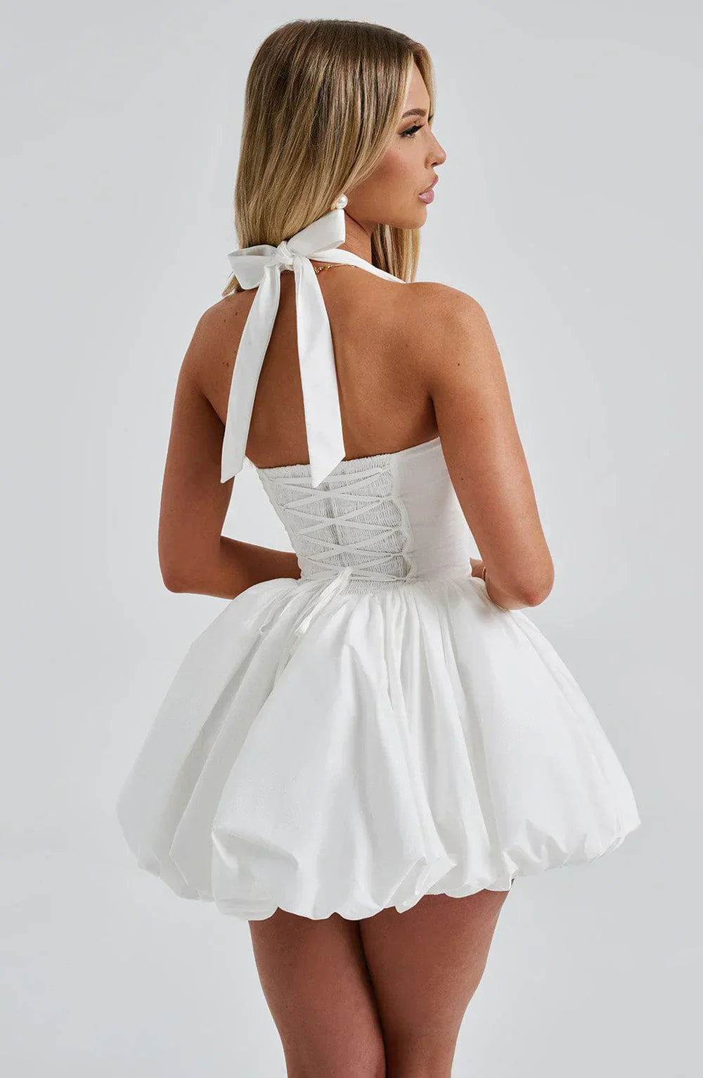 SOFIA MINI DRESS – IVORY