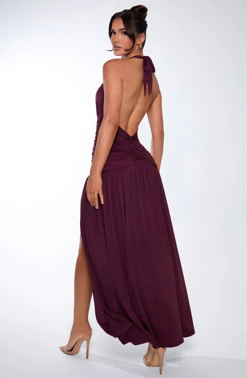 Lina Maxi Dress – Cherry Lacquer