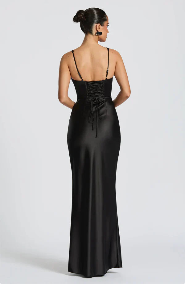ARIA CORSET MAXI — BLACK