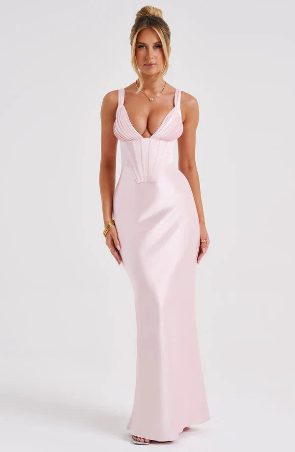 ARIA CORSET MAXI — BLUSH