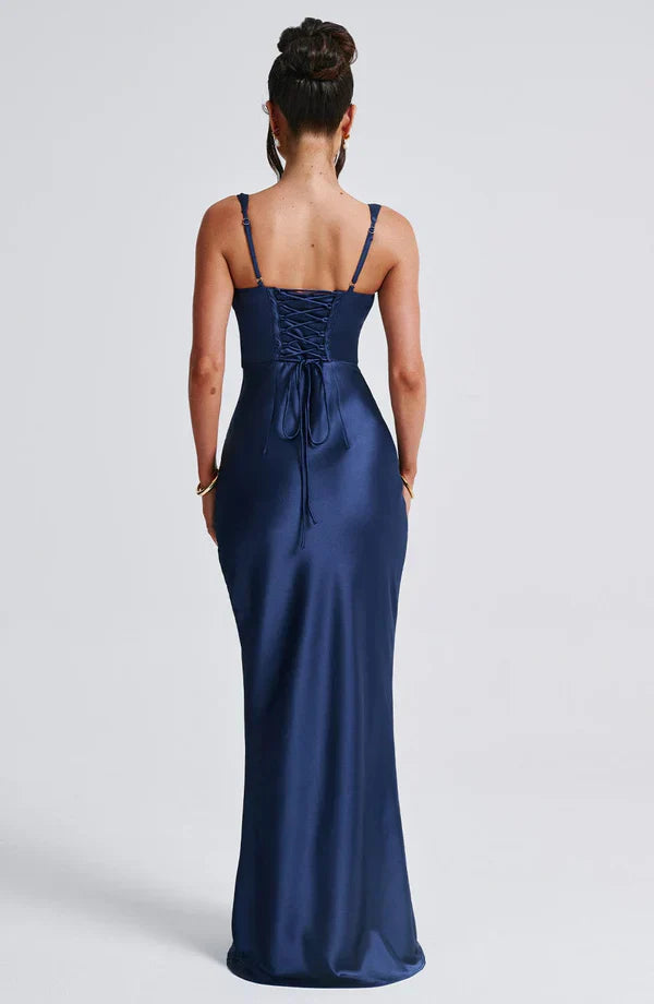 ARIA CORSET MAXI — NAVY