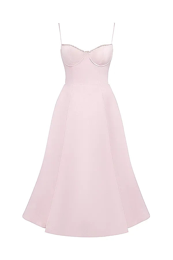 ISOLDE MIDI DRESS - BLUSH