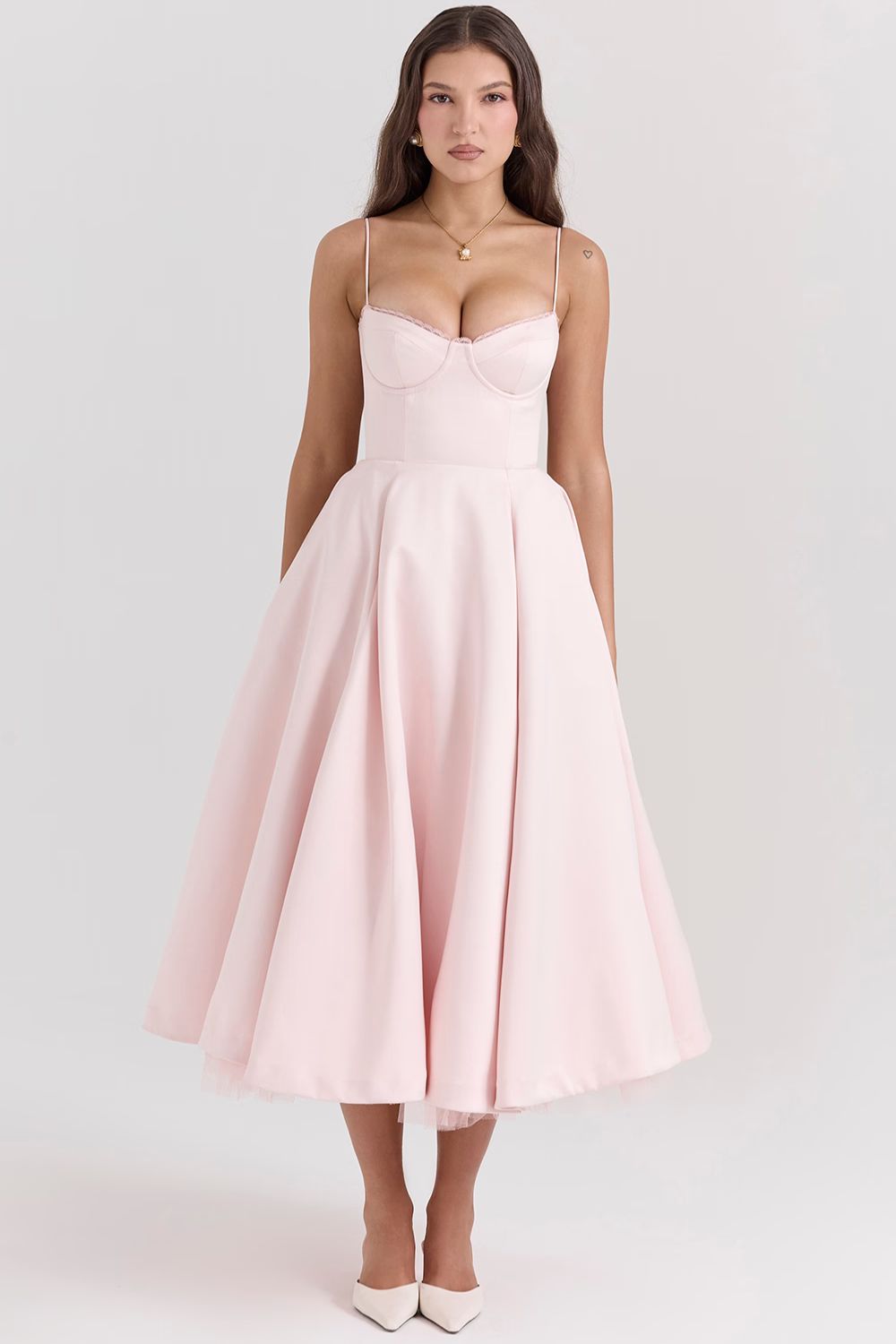 ISOLDE MIDI DRESS - BLUSH