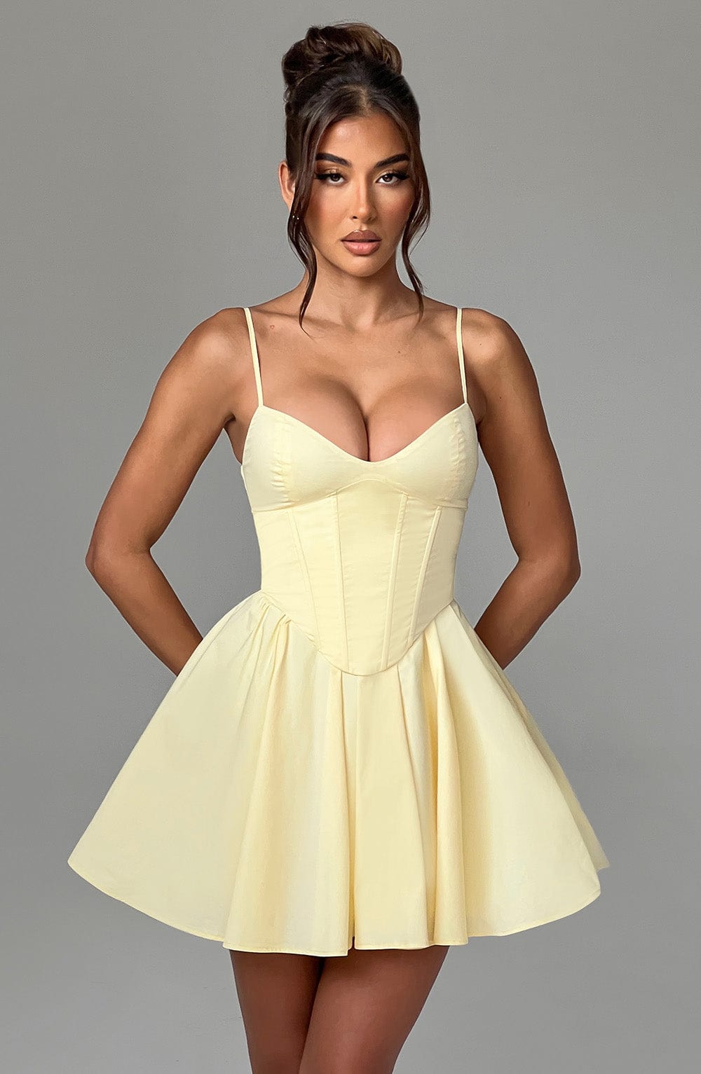 ZANDRA MINI DRESS - YELLOW