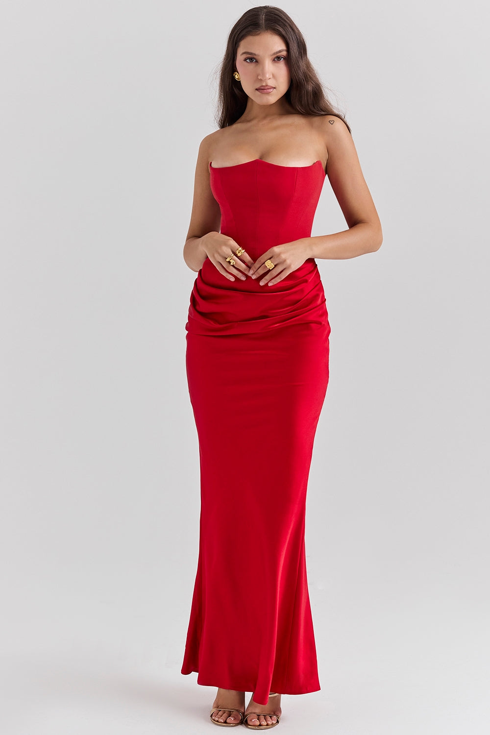 LAVINA MAXI DRESS - RUBY