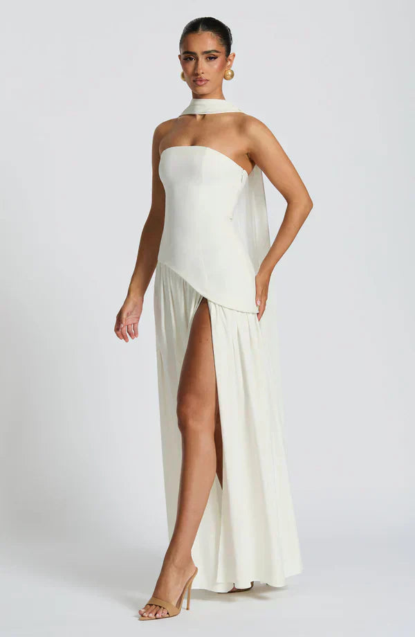VALENCIA MAXI DRESS — IVORY
