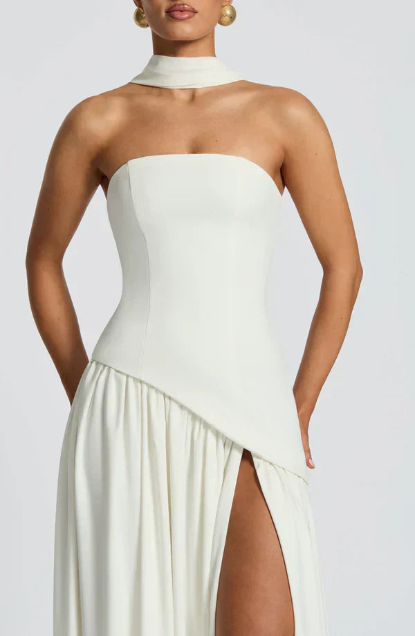 VALENCIA MAXI DRESS — IVORY