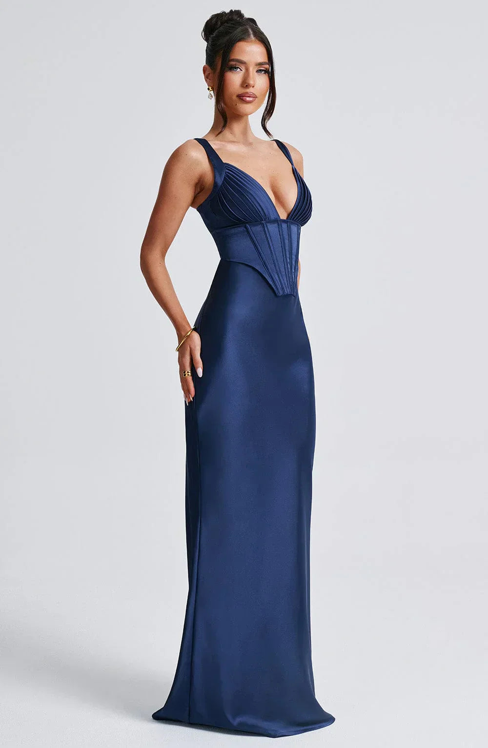 ALINA MAXI DRESS – NAVY