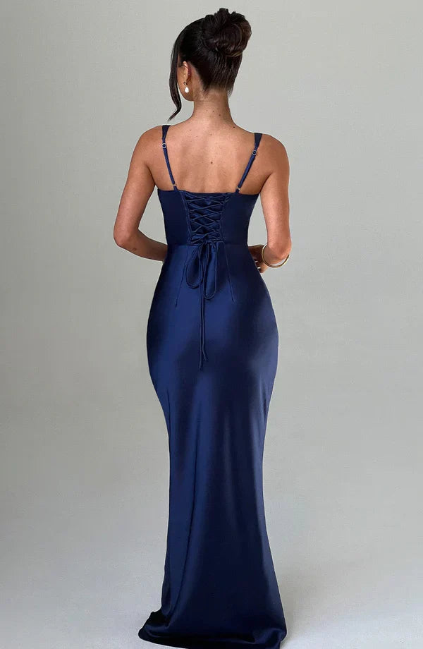 ARIA CORSET MAXI — NAVY