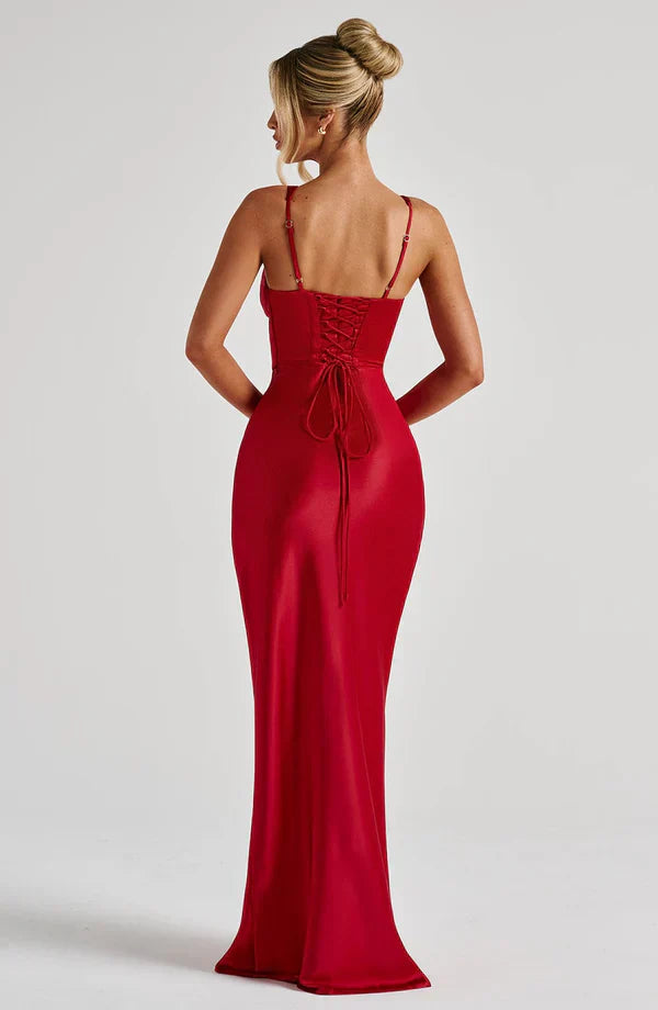 ARIA CORSET MAXI — RED