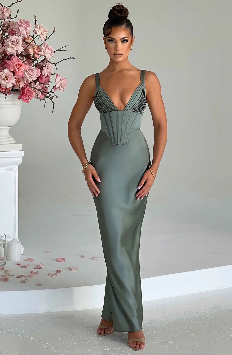 ARIA CORSET MAXI — MINT